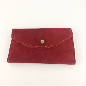 Red leather wallet  